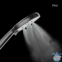 Лейка для душа, черная матовая, 3F, Ideal Spa, Milardo, ILS3FBRM18