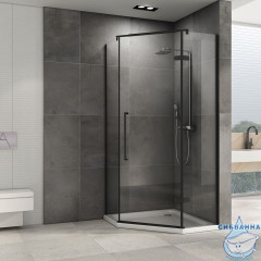 Душевое ограждение Abber Ewiges Wasser AG05090B 90х90 (без поддона)