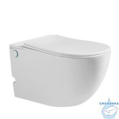 Унитаз подвесной импульсный Abber Bequem AC1105P с сиденьем Soft Close (микролифт) (белый)
