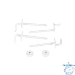 Комплект крепления сиденья, 4 крючка, пластик, IDDIS, 937EC400SK
