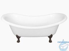 Ванна из литьевого мрамора New Line Sanitary Корсика на ножках 190х86