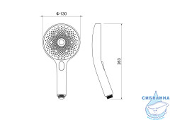Ручной душ Aquatek 3 режима AQ2007CR (хром)