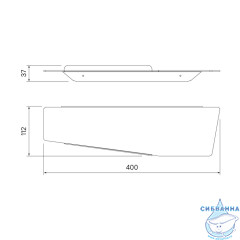 Полочка Iddis Slide SLIBS00i44