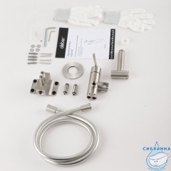 Смеситель ABBER Perfekte 316 AF8A25BST с гигиеническим душем, брашированная сталь