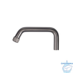 Излив для смесителя, умывальник, L-образный, нерж. сталь, 151 мм, поворотный, графит, IDDIS, 995L15G1SM