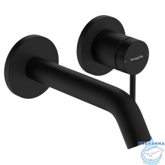  Встраиваемый смеситель для раковины Hansgrohe Тектурис С 73350670 (черный матовый)