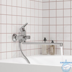 Смеситель для ванны с длинным изливом с керамическим дивертором Zodiac, IDDIS, ZODSBL2i10WA