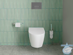 Унитаз подвесной безободковый Aquatek Оберон AQ1363W-00 с сиденьем Soft Close (микролифт)