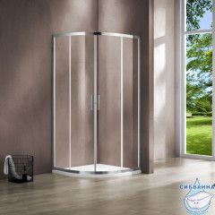 Душевое ограждение Vincea Гарда 90x90 профиль хром, стекло прозрачное VSQ-1G900CL