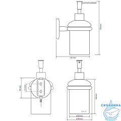 Дозатор для жидкого мыла Bemeta Nox 102408020