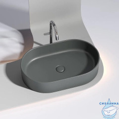 Раковина на столешницу 61 см Ceramicanova Element CN6048MDH (антрацит)