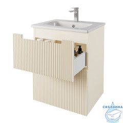 Тумба Dreja Euphoria 60 с раковиной  Эйфория 60 бежевый