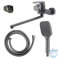 Смеситель для ванны Azario Conda AZ-K1711GR (графит)