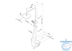 Душевая система Am.Pm Spirit V2.0 250 1 режим F0770A400 (хром)