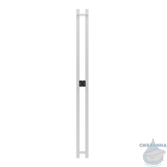 Полотенцесушитель электрический Terminus Duo 11х160 квадратная (с возможностью скрытого подключения) (белый матовый)