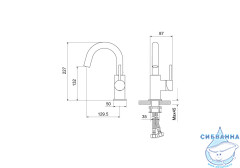 Смеситель для раковины Aquatek Европа AQ1307CR (хром)