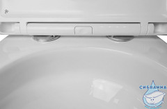Унитаз подвесной безободковый Azario Grado AZ-001-UQ3 с сиденьем быстросъемным Soft Close (микролифт)