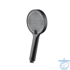 Лейка для душа, черный матовый, Aiger, IDDIS, AIG4FB0i18