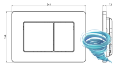 Инсталляция для унитаза Charus CC.300.80.01 с кнопкой смыва Charus Robusto FP.310.BG.05 брашированное золото,  с унитазом LYon 2.0 (с сиденьем Soft Close (микролифт)