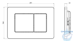 Инсталляция для унитаза Charus CC.300.80.01 с кнопкой смыва Charus Robusto FP.310.BG.05 брашированное золото,  с унитазом LYon 2.0 (с сиденьем Soft Close (микролифт)