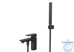 Смеситель для ванны на борт Aquatek Вега AQ1044MB (черный матовый)