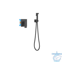 Смеситель с гигиеническим душем Aquatek Либра AQ1619MB (черный матовый)