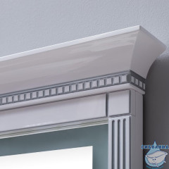 Зеркало Aquanet Селена 70 белый патина серебро 246509