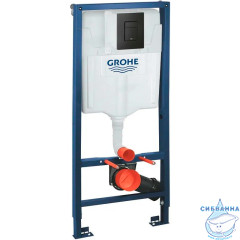 Инсталляция Grohe Solido 38811KF0 с клавишей (черный матовый)