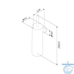 Ершик для унитаза Am.Pm Sense A7433600