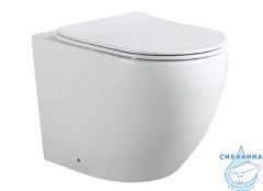 Унитаз приставной безободковый AquanetCetus 2.0 243540 с сиденьем Soft Close (микролифт)
