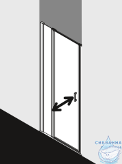 Душевое ограждение Kermi Cada XS CK 1NL/CK TWR 90x90 (с витрины)