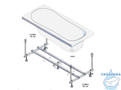 Опора универсальная усиленная для ванн Ravak Domino Plus