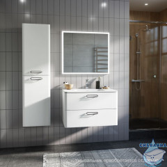 Тумба подвесная, белая, 60 см, Brick,  IDDIS, BRI60W0i95. Подходит умывальник: 0106000i28