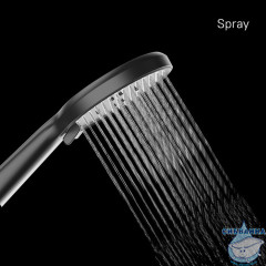 Лейка для душа, черная матовая, 3F, Ideal Spa, Milardo, ILS3FBRM18