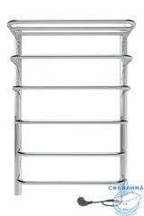 Полотенцесушитель электрический Indigo Hit с полкой П5 50х80 хром (с возможностью скрытого подключения, подключение R/L)