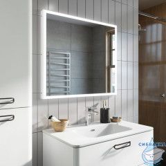 Тумба с умывальником, подвесная, 60 см, белая, Brick, IDDIS, BRI60W0i95K