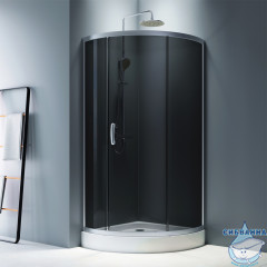 Душевое ограждение Am.Pm Like Solo Slide W83G-315-090CG 90x90 профиль хром, стекло тонированное (без поддона)