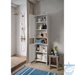 Пенал Aqwella Rodos ROD0555N 55 см белый глянцевый