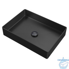 Раковина накладная ABBER Wasser Kreis AF2400MB черная матовая