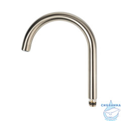Излив для смесителя, кухня, J-образный, нерж. сталь, 176х217 мм, поворотный, сатин, IDDIS, 995J18S5SM