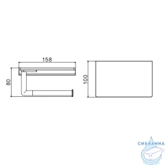 Держатель туалетной бумаги Raglo R320.03 (хром)