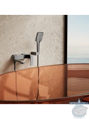 Смеситель для ванны Raglo R01.30.09 с душевым гарнитуром (графит)