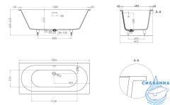 Душевое ограждение Veconi Rovigo 120x80 профиль черный, стекло прозрачное RV50B-12080-01-C8 (без поддона)