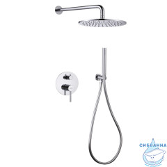 Душевая система ABBER Wasser Kreis AF8118 скрытого монтажа без излива, хром