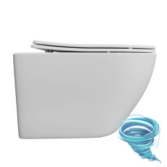 Унитаз подвесной безободковый  TONI ARTI Russi TA-1900T с сиденьем Soft Close (микролифт)