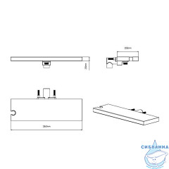 Душевая система Vincea 250 1 режим VSFW-4I211RCH (хром)