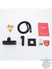 Смеситель Raglo R24.56.06 с гигиеническим душем (черный)