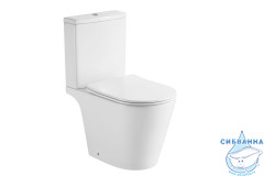 Унитаз напольный Aquatek Бетта AQ1363B-00 с бачком и сиденьем быстросъемным Soft Close (микролифт)