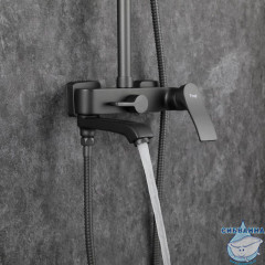 Душевая система Frap F2475-9 250 1 режим (оружейная сталь)