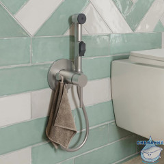 Встраиваемый смеситель с гигиеническим душем Iddis 003BNR0i08 (сатин)